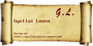 Gyollai Leona névjegykártya